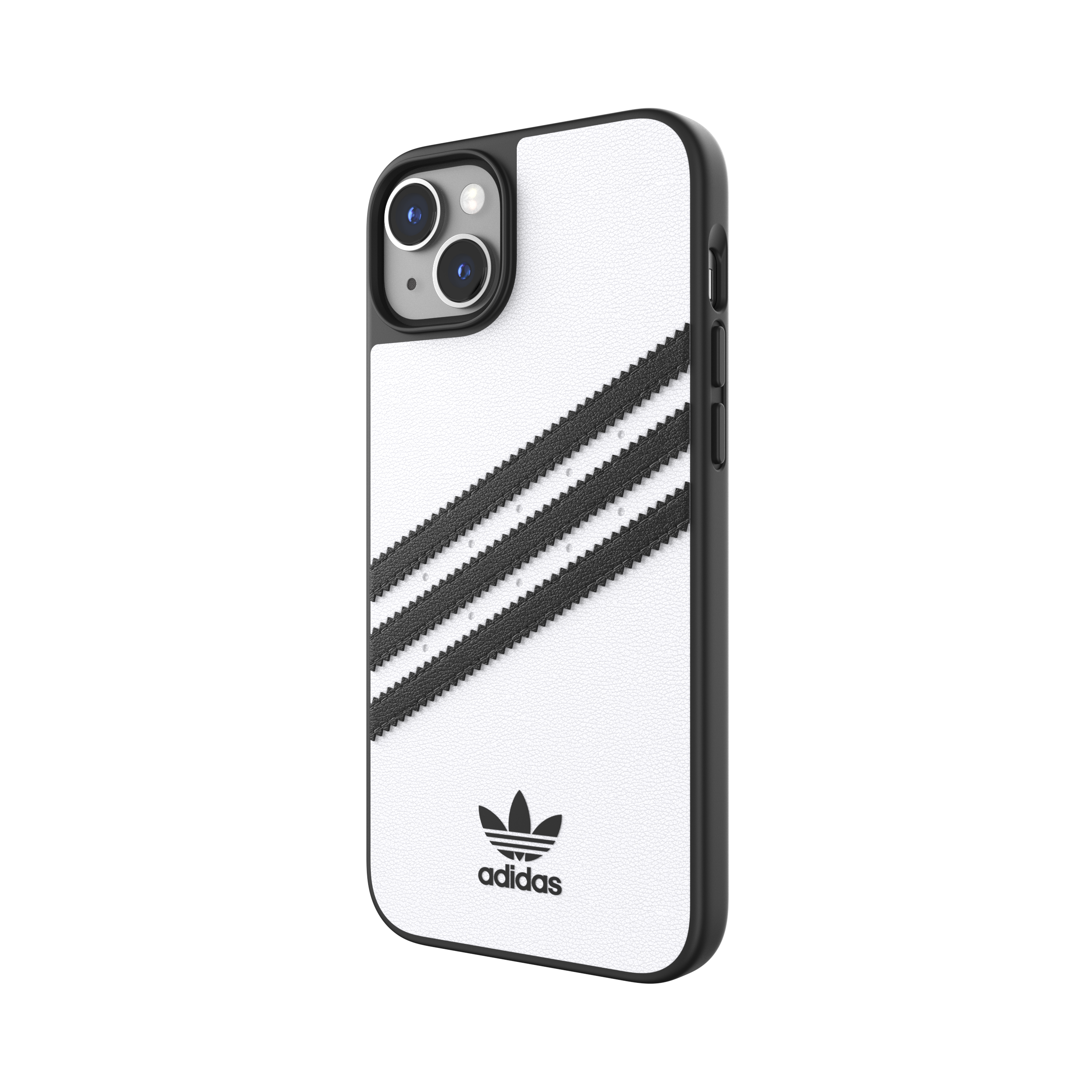 PU, WHITE APPLE, Case IPHONE ADIDAS Backcover, 14 PLUS, Moulded