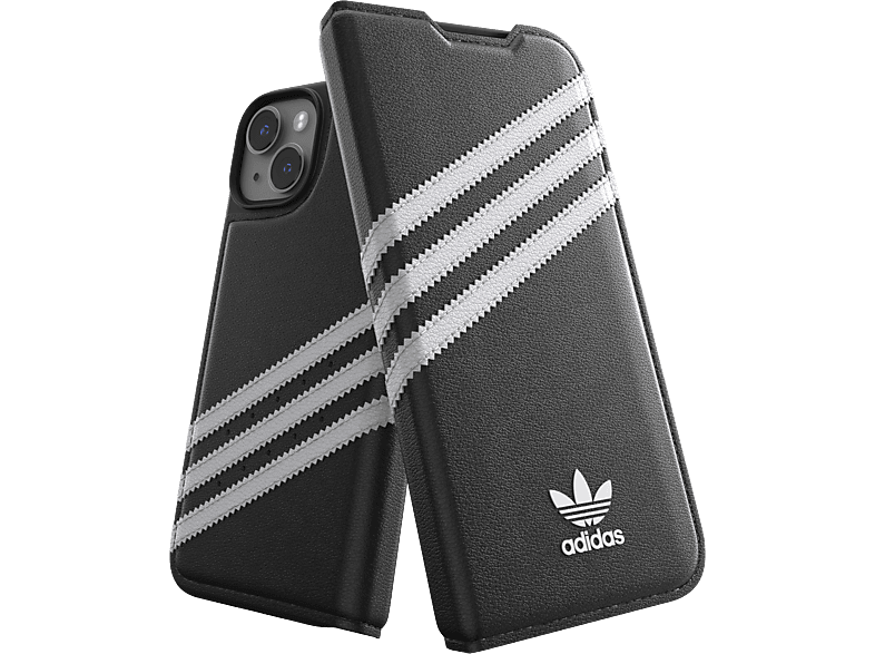 ADIDAS Booklet Case PU, Backcover, APPLE, IPHONE 14, BLACK | Backcover