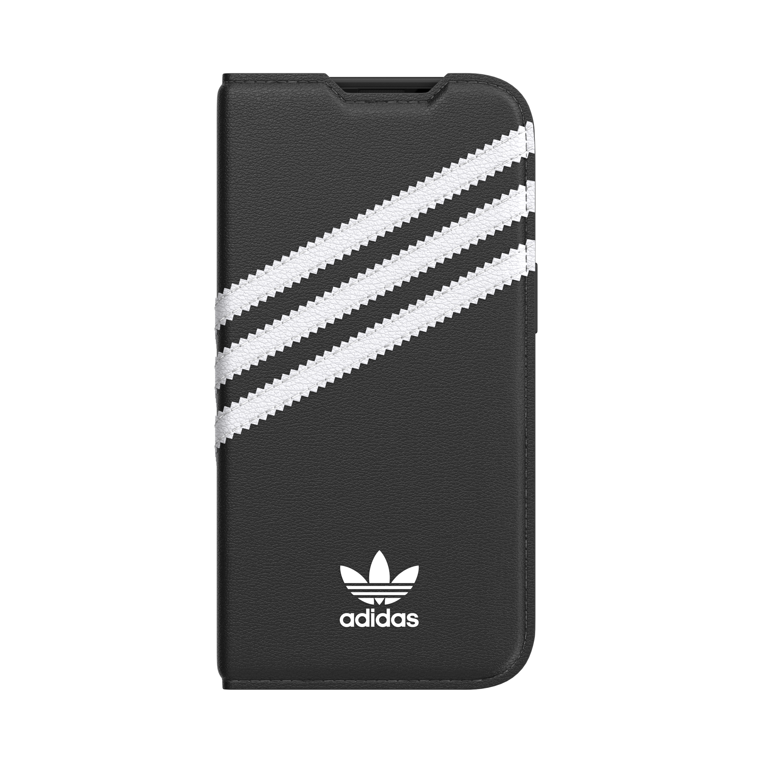 14, IPHONE Booklet Case PU, Backcover, APPLE, ADIDAS BLACK