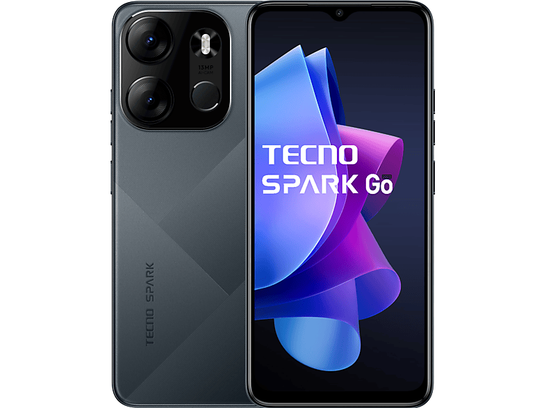 GB Spark MOBILE Schwarz 2023 Go Dual TECNO 64 SIM