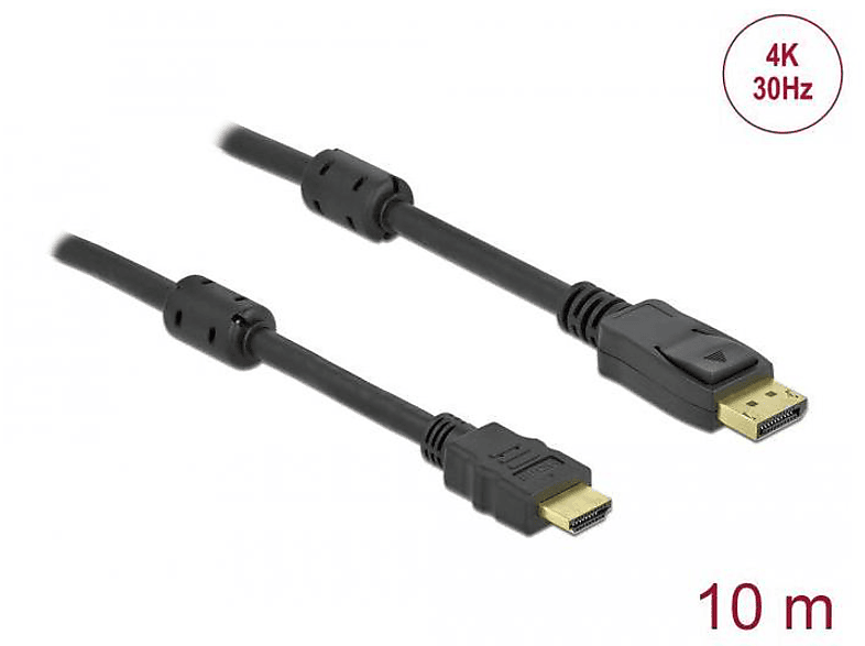 DELOCK 85962 - Schwarz Port Display Kabel