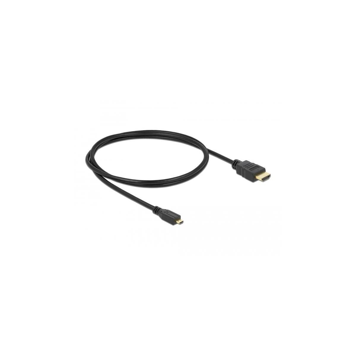 DELOCK 82661 Kabel, HDMI Schwarz