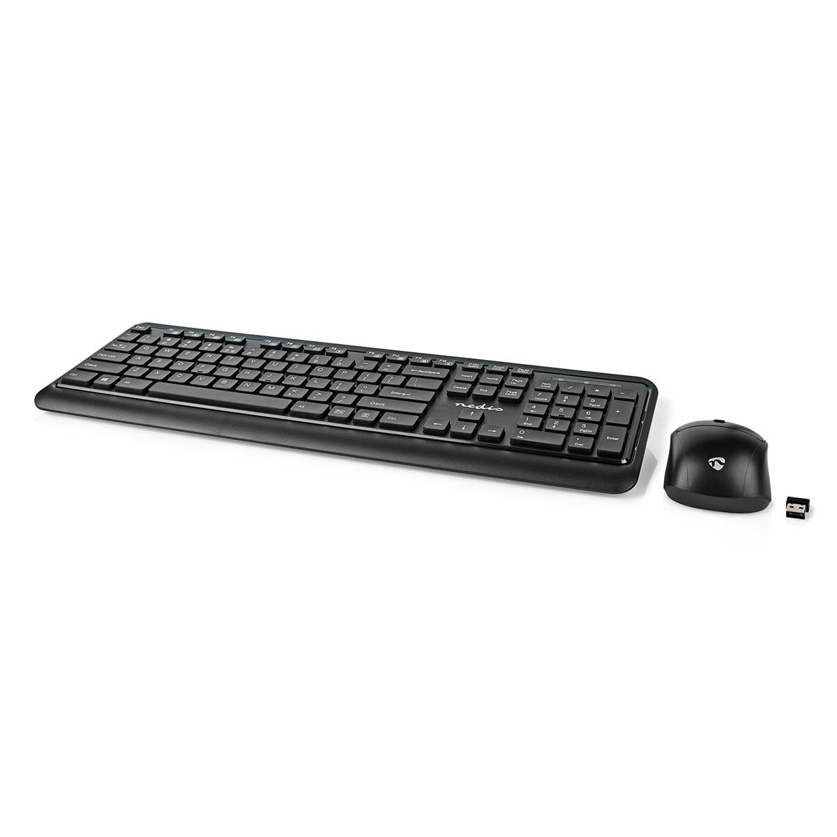 Schwarz Tastatur-Set, NEDIS und KBMCW100BKUS, Maus
