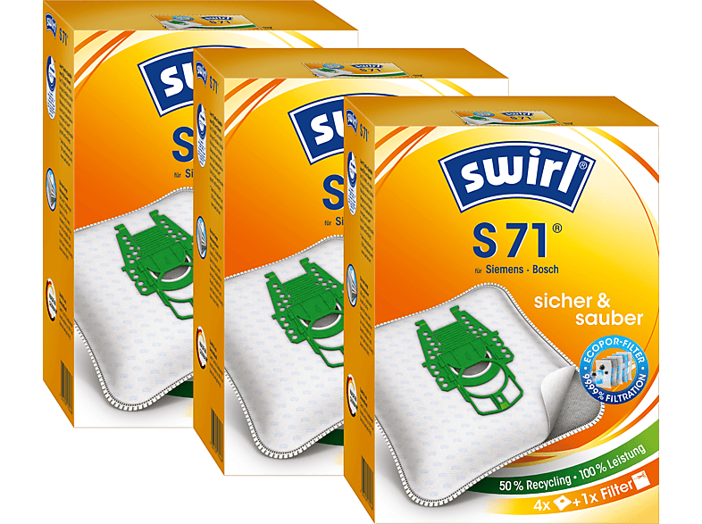Bolsas De Aspiradora Kompatibel Swirl S73