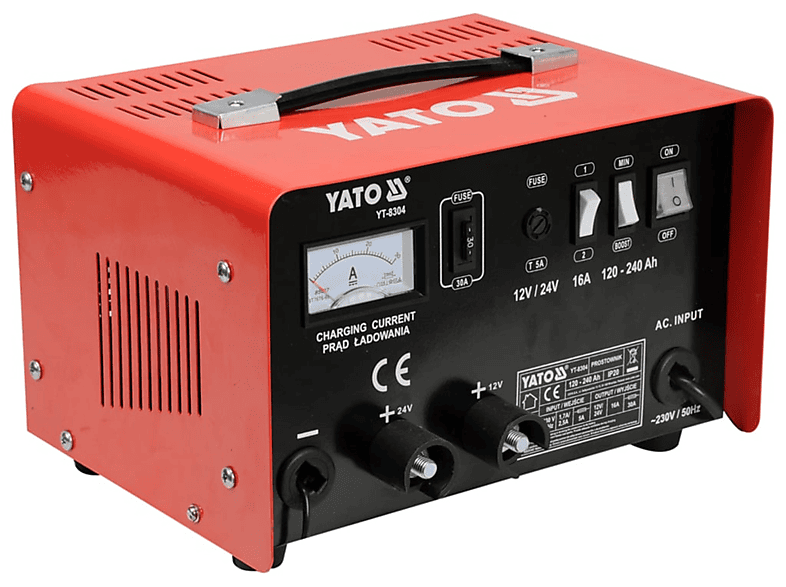 YATO Universal, 434492 Batterieladegerät Red