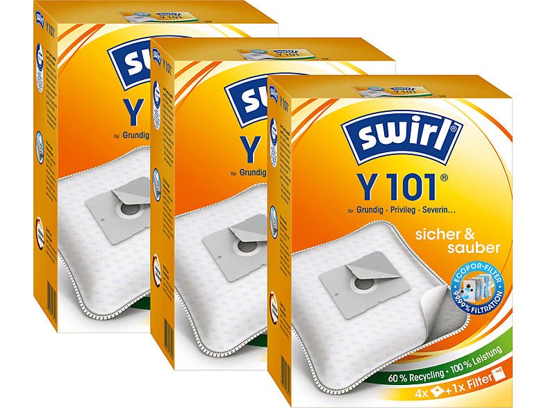 SWIRL Y101 EcoPor Staubsaugerbeutel | MediaMarkt