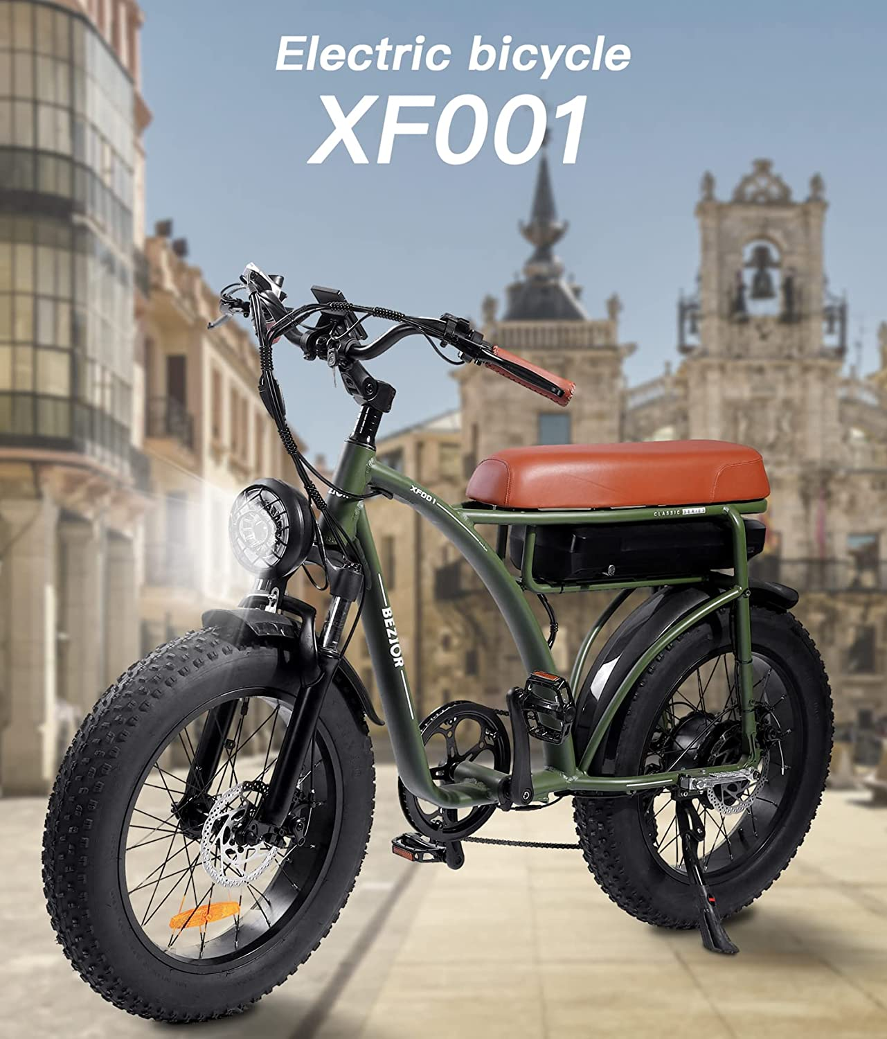 BEZIOR XF001 Reiten Grün) Freien Unisex-Rad, im Zoll, 20 Mountainbike (Laufradgröße