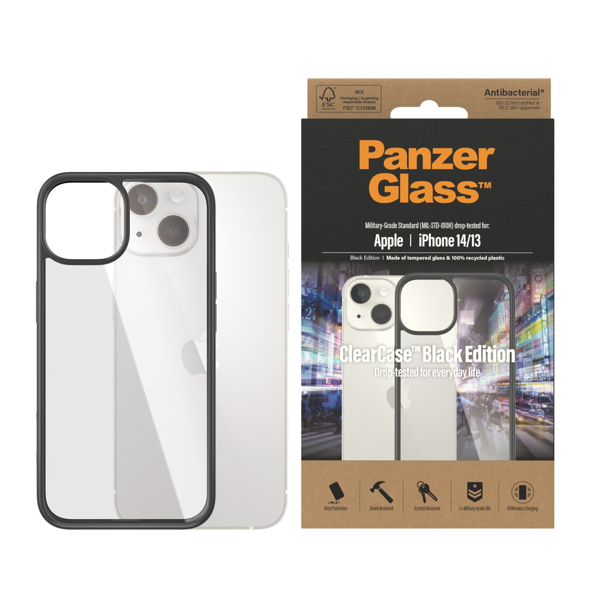 Backcover, Apple, iPhone 13, iPhone | PANZERGLASS ClearCase, 14 Transparent