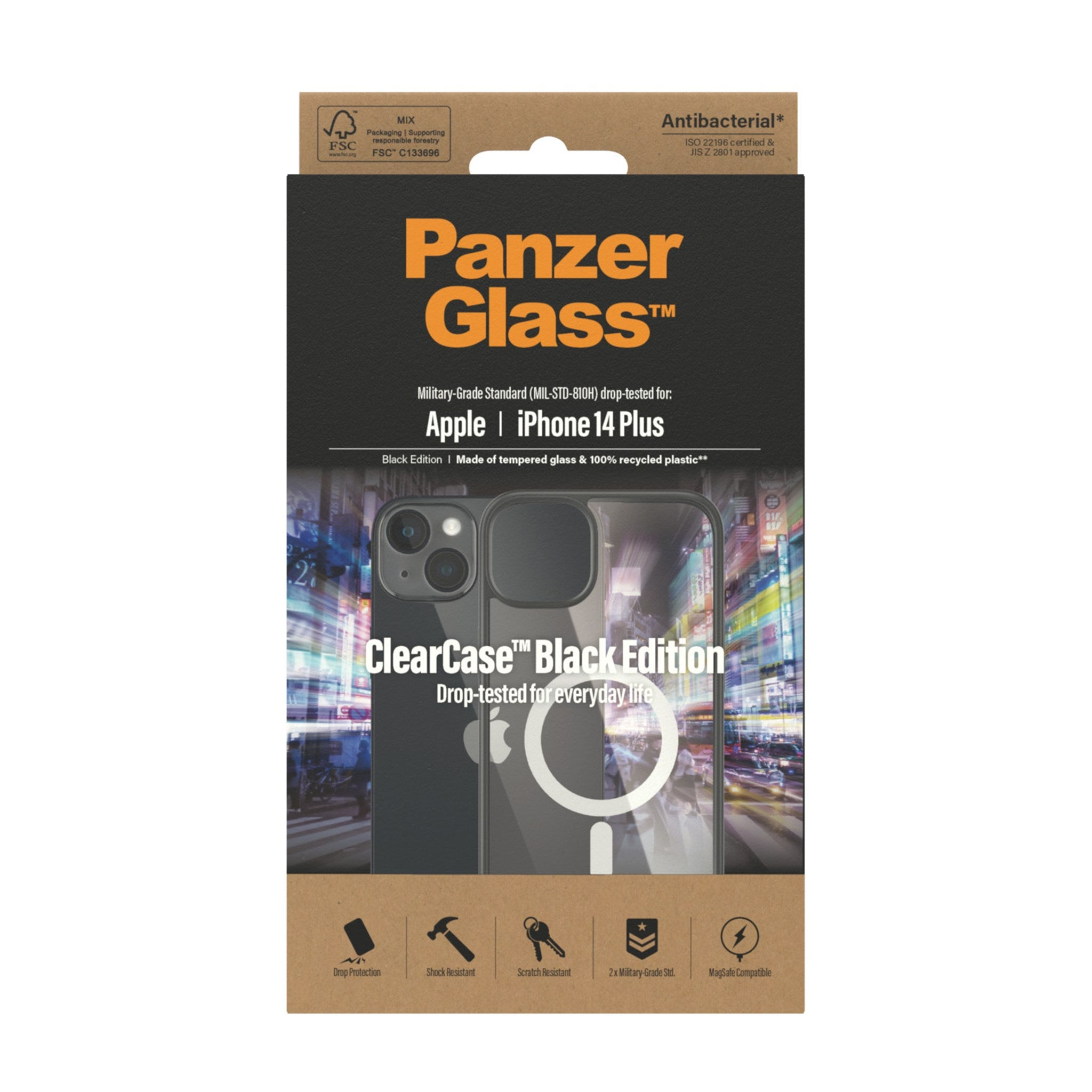 ClearCase Backcover, Apple, Transparent PANZERGLASS Plus, MagSafe, iPhone 14