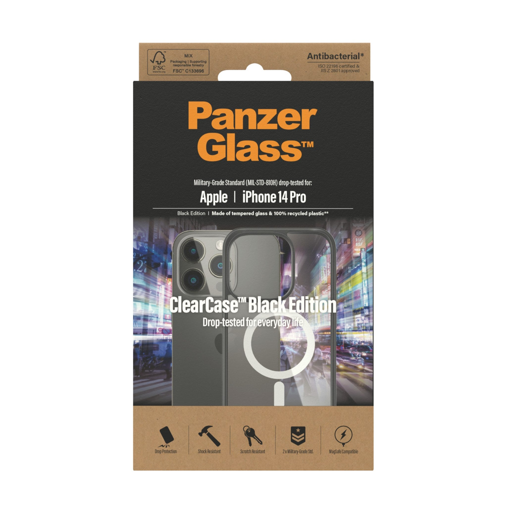 Apple, PANZERGLASS Backcover, Transparent MagSafe, iPhone 14 Pro, ClearCase