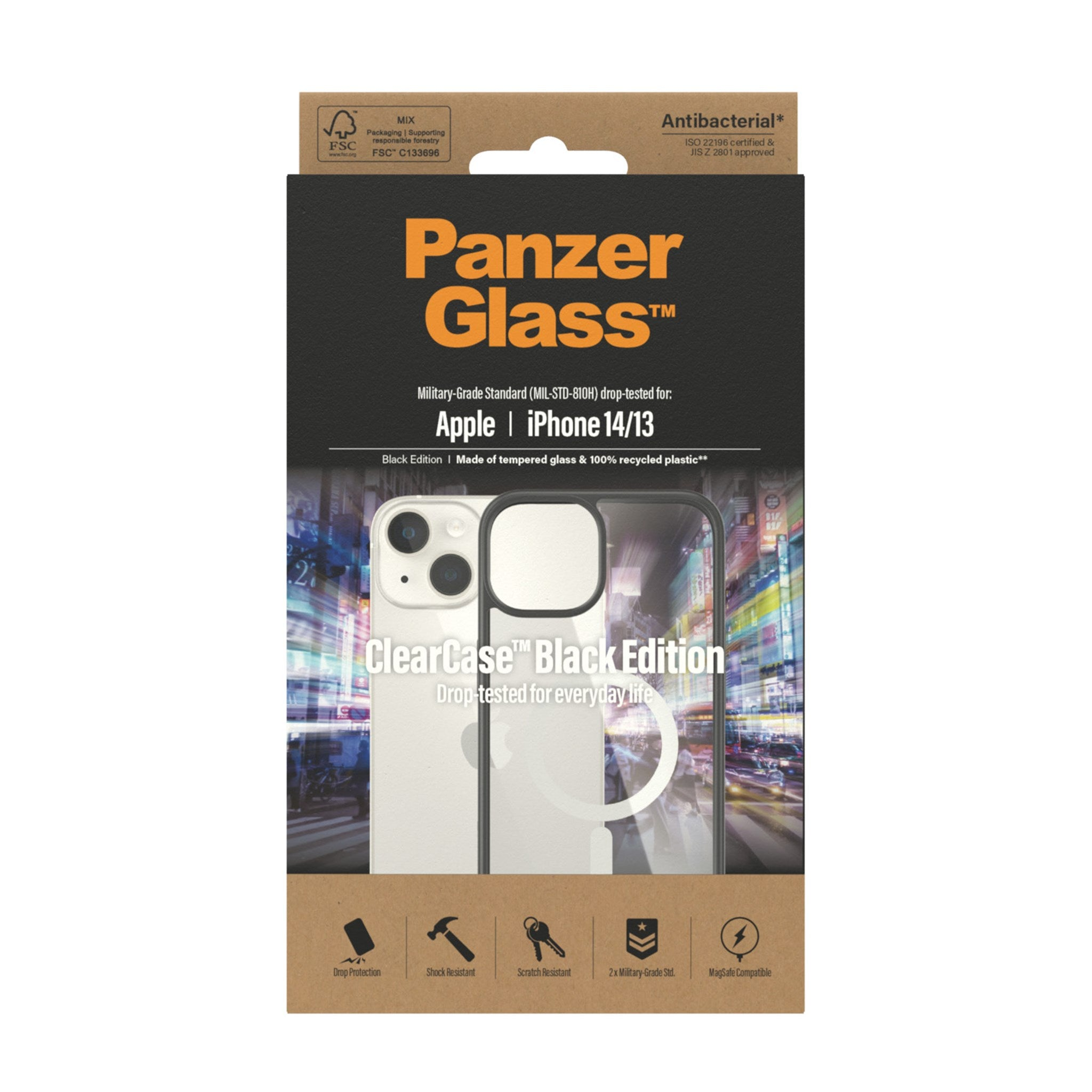 Transparent MagSafe, PANZERGLASS 14 Backcover, iPhone 13, Apple, ClearCase