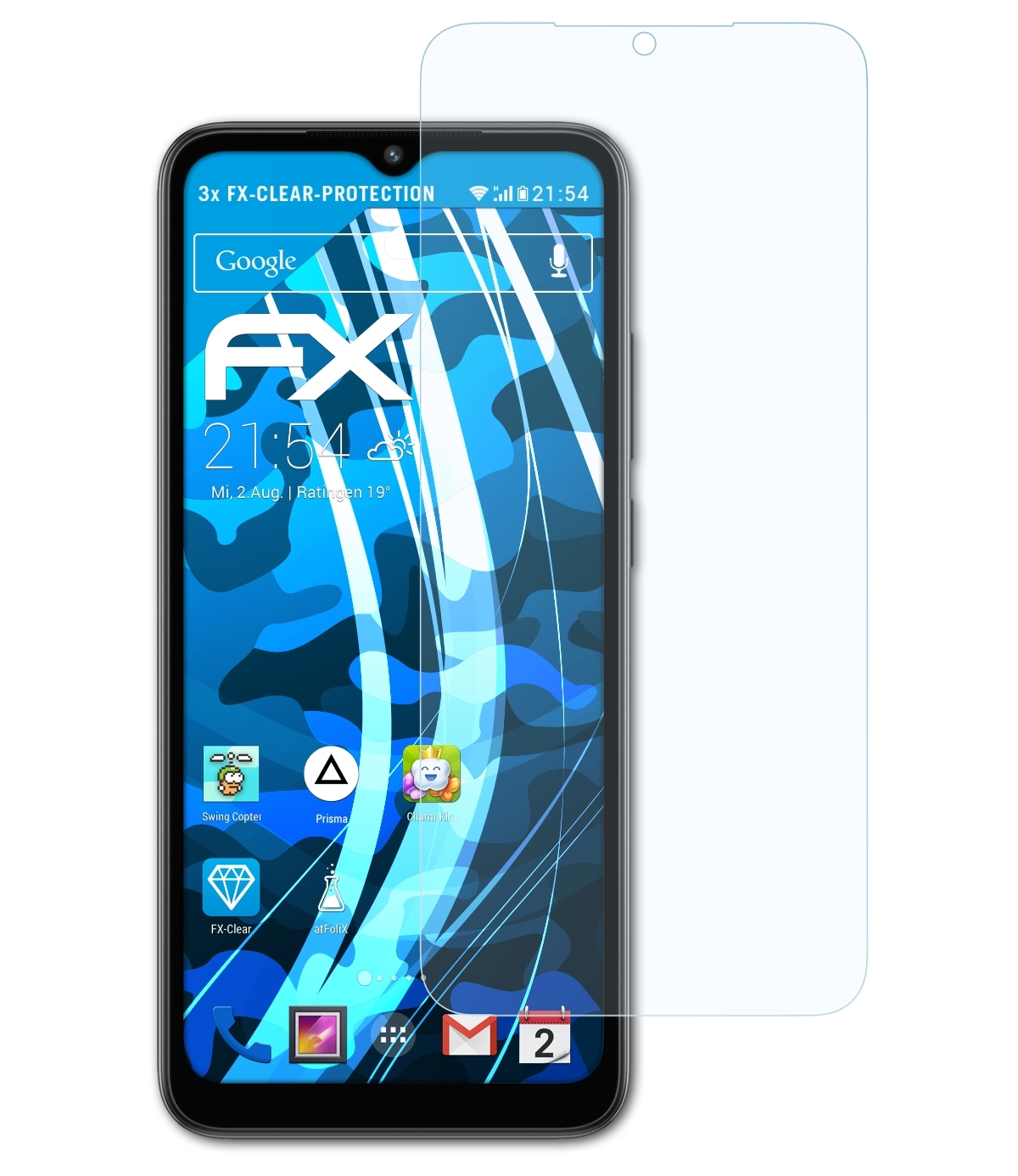 FX-Clear A2) Xiaomi 3x Displayschutz(für Redmi ATFOLIX