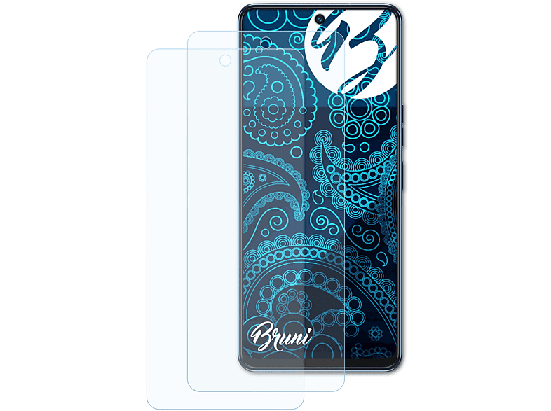 BRUNI 2x Basics-Clear Schutzfolie(für Tecno Camon 19 Pro)