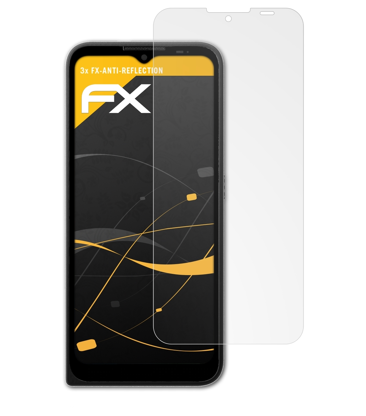 ATFOLIX 3x (2021)) Motorola Displayschutz(für Defy FX-Antireflex
