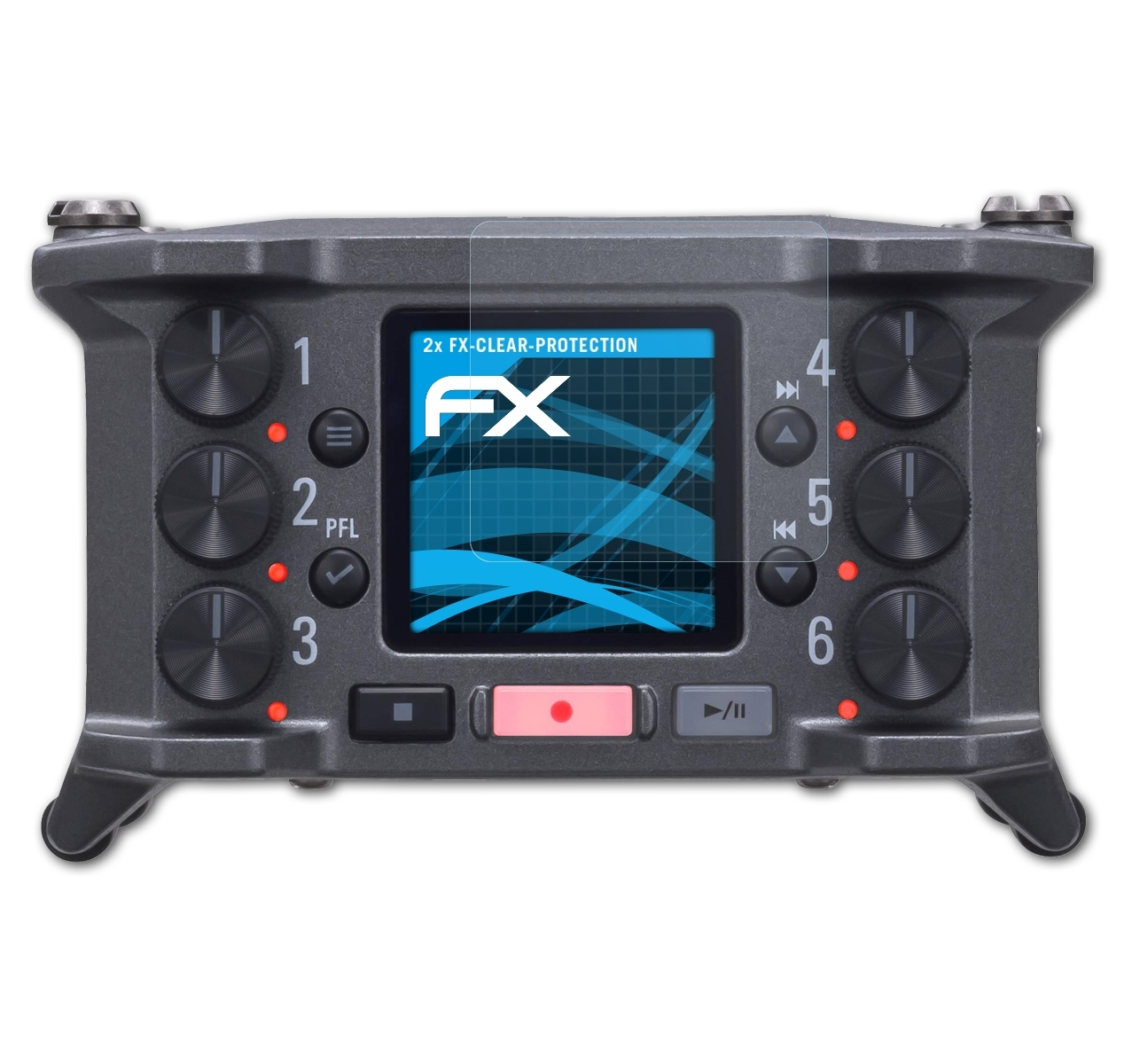ATFOLIX 2x FX-Clear Displayschutz(für Zoom F6)