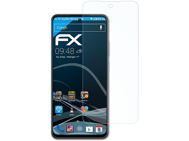 ATFOLIX 3x FX-Clear Displayschutz(für Realme C55)