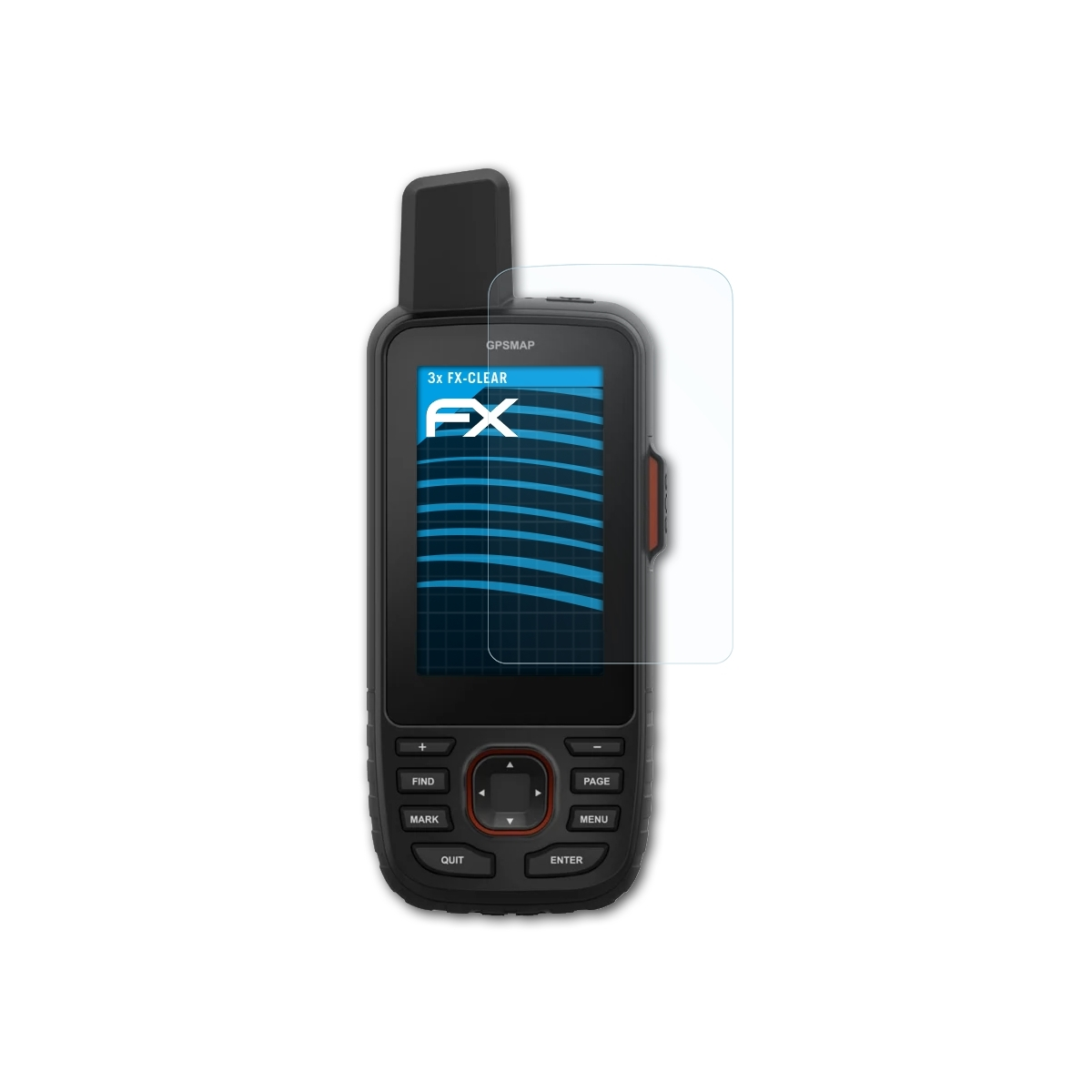 Displayschutz(für 67i) FX-Clear 3x GPSMap Garmin ATFOLIX