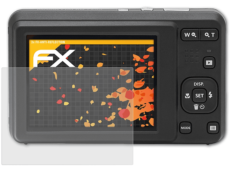 ATFOLIX 3x FX-Antireflex Displayschutz(für Kodak PixPro FZ55)