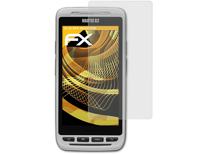 Nautiz X2) FX-Antireflex Handheld ATFOLIX 2x Displayschutz(für