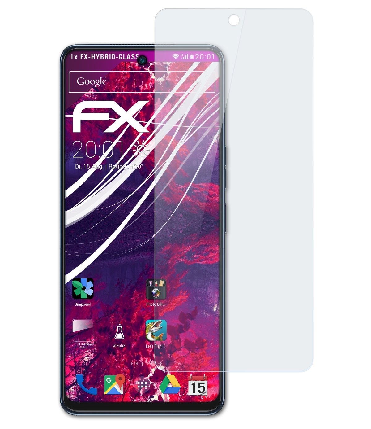 ATFOLIX FX-Hybrid-Glass Schutzglas(für Tecno Camon Pro) 19