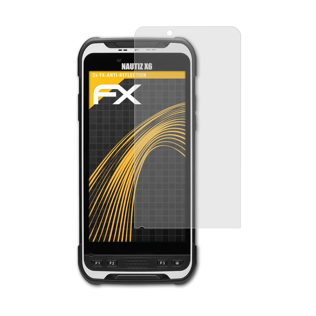 Handheld Nautiz X6) ATFOLIX 2x FX-Antireflex Displayschutz(für