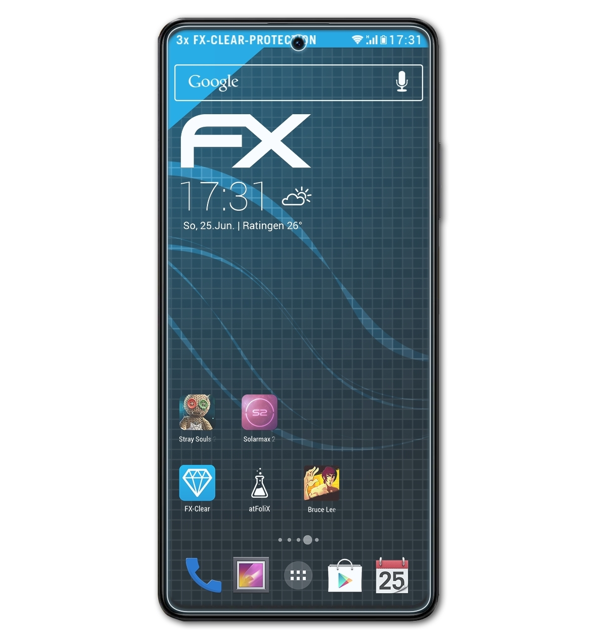 FX-Clear X5 5G) Displayschutz(für ATFOLIX Poco Pro Xiaomi 3x