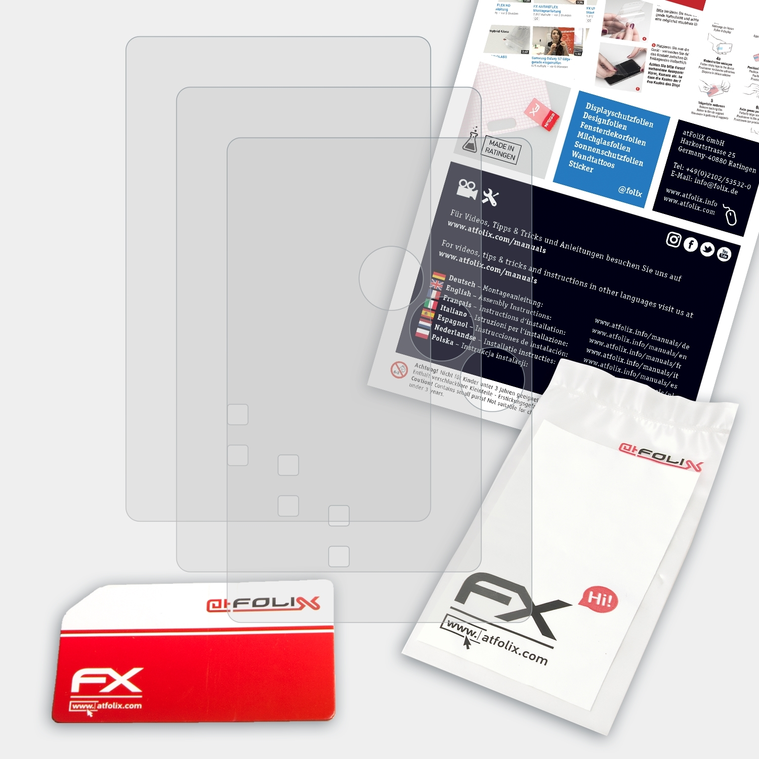 Pro) FX-Antireflex Displayschutz(für ATFOLIX CoolWallet 3x