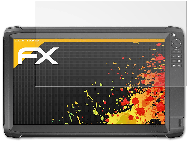 ATFOLIX 3x Carbon FX-Antireflex 16) Lowrance HDS Displayschutz(für