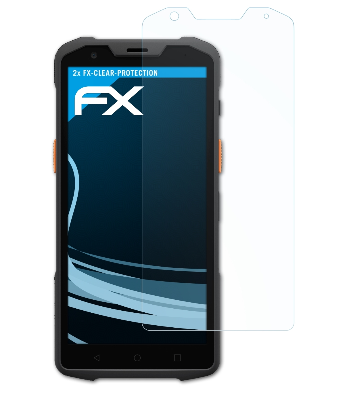 atFoliX 2x Film Protection d'écran pour Sunmi L2s mat