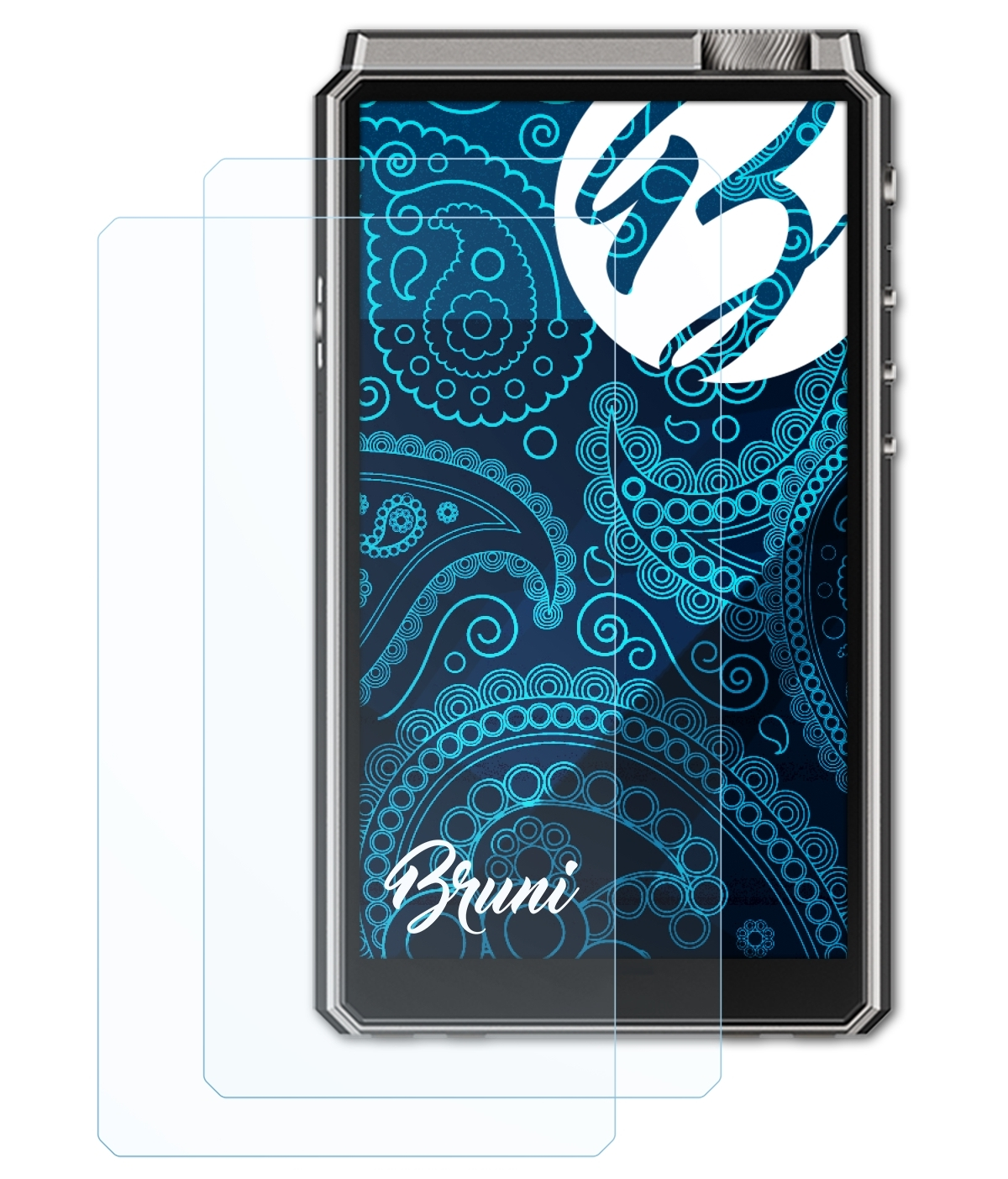 BRUNI 2x Basics-Clear Schutzfolie(für HiBy RS8)