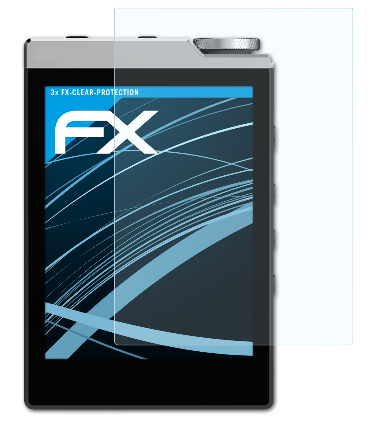 Cowon Plenue 3x FX-Clear ATFOLIX Displayschutz(für D3)