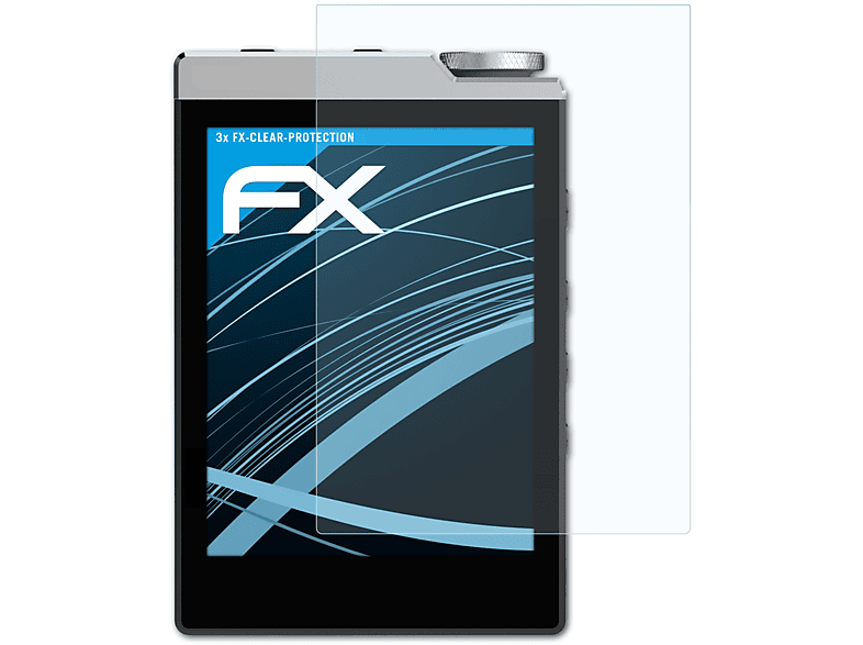 ATFOLIX 3x D3) Cowon Plenue FX-Clear Displayschutz(für