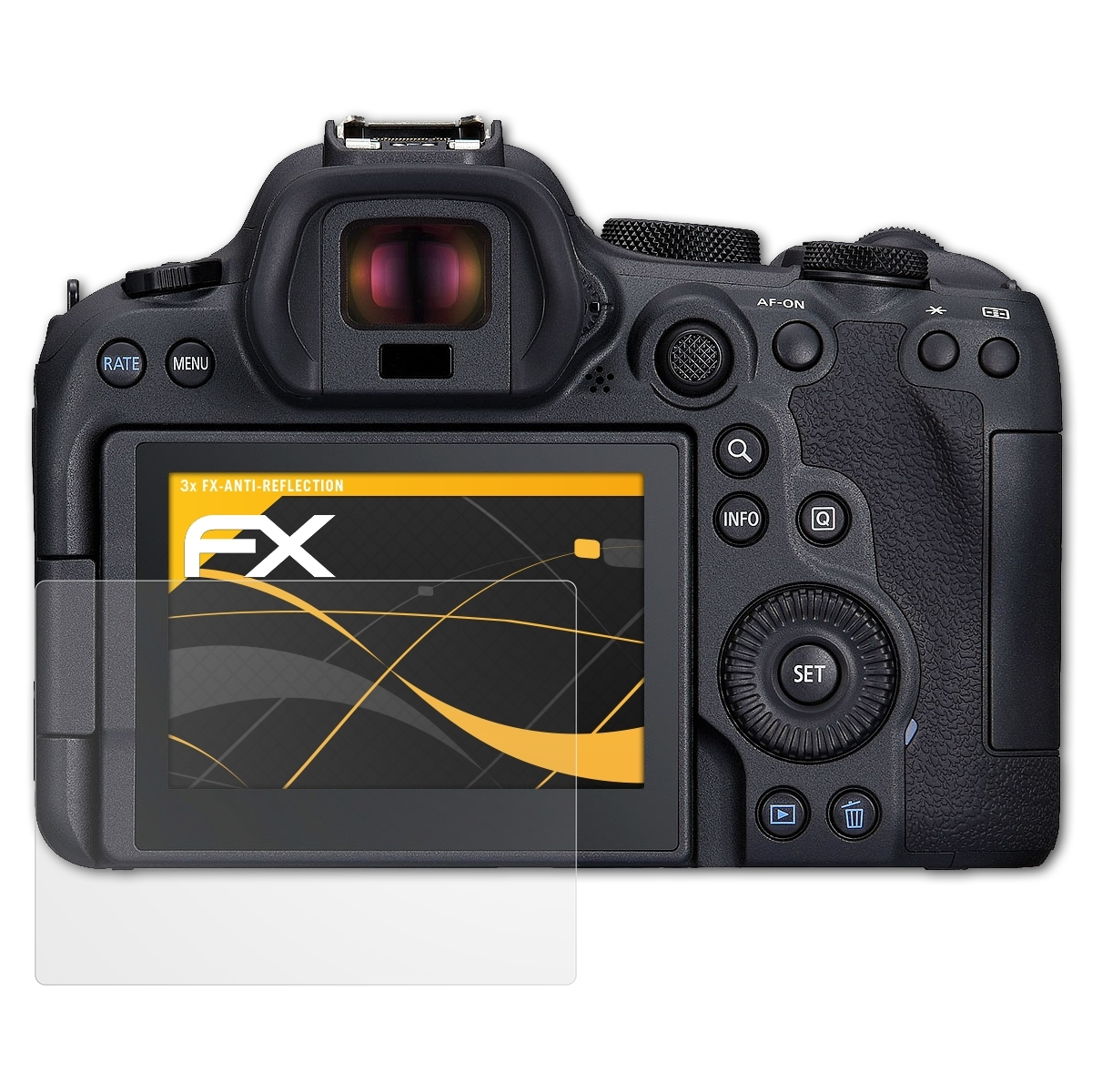 3x EOS R6 ATFOLIX Displayschutz(für FX-Antireflex Mark Canon II)