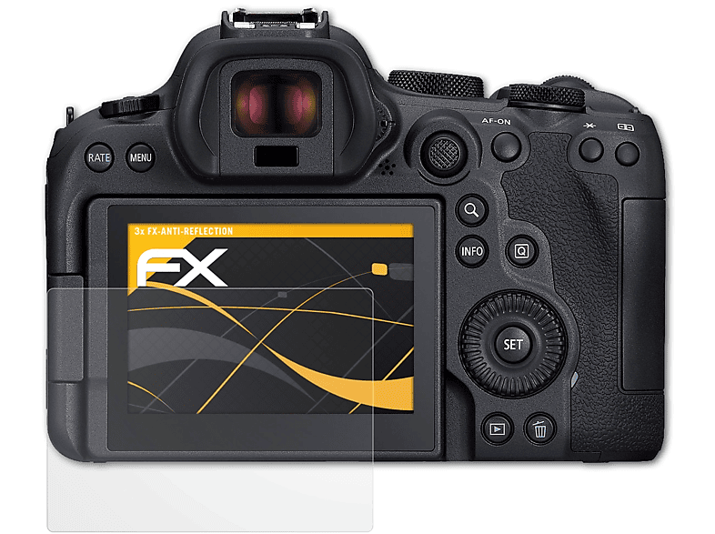 3x EOS R6 ATFOLIX Displayschutz(für FX-Antireflex Mark Canon II)