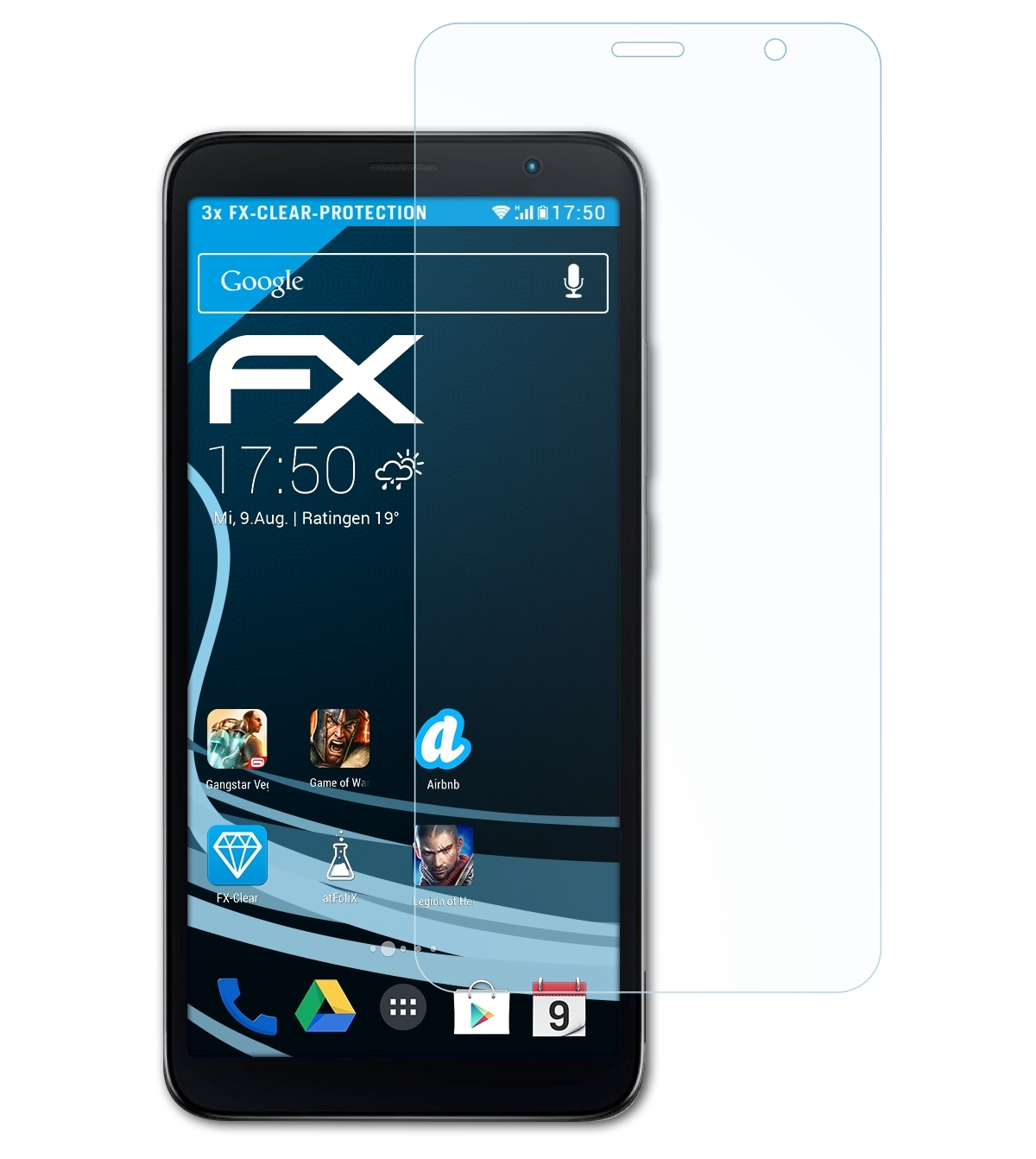 ATFOLIX 3x FX-Clear Displayschutz(für TCL 403)