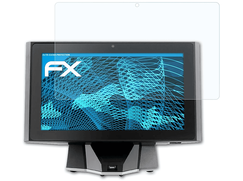 ATFOLIX 2x FX-Clear Displayschutz(für Duratec POS S14)