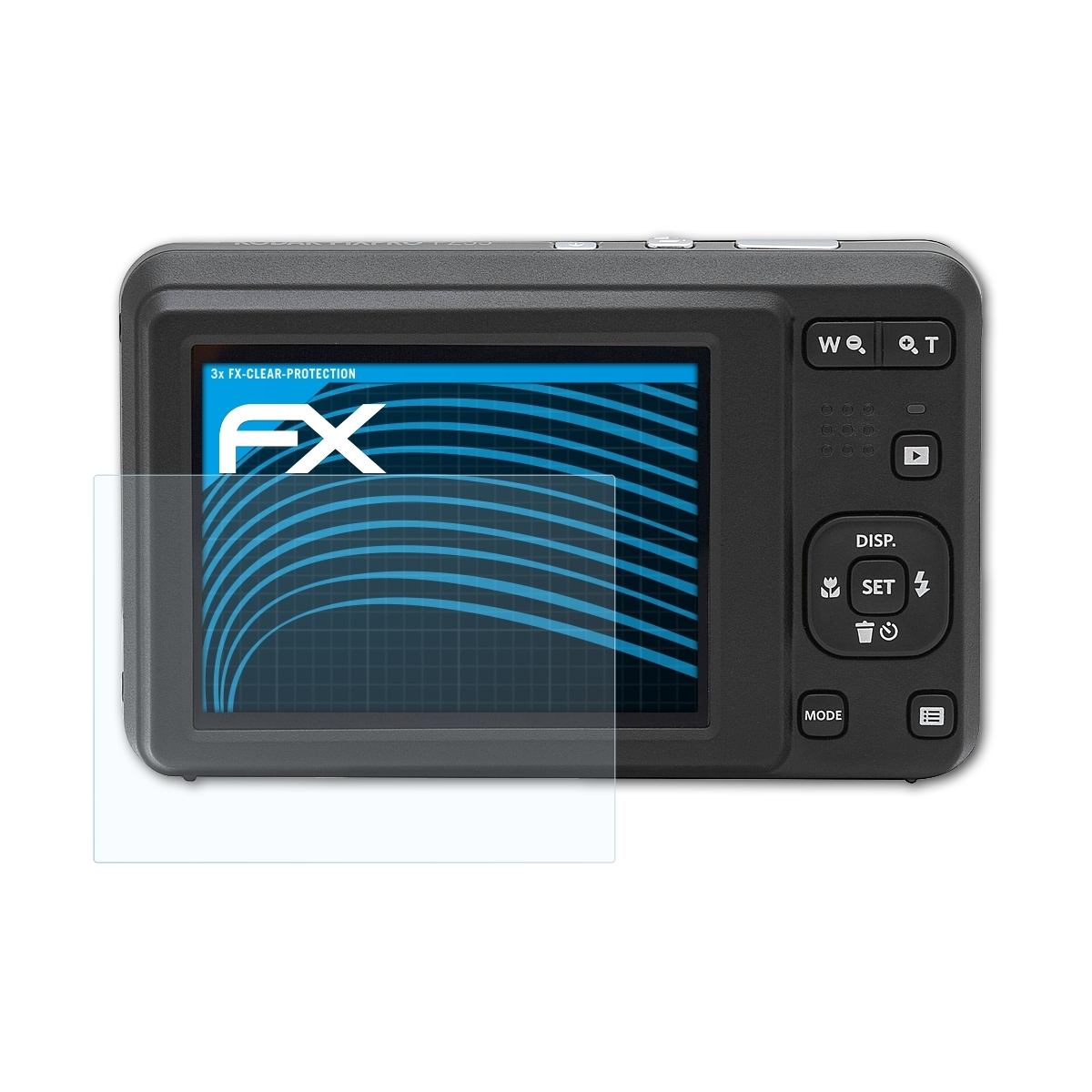 ATFOLIX 3x PixPro FX-Clear Kodak Displayschutz(für FZ55)