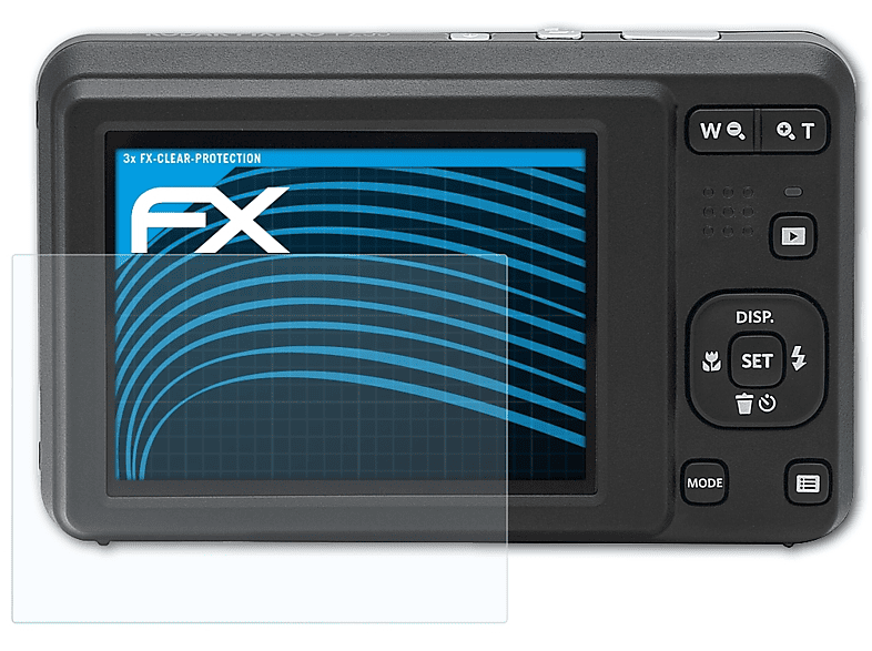 ATFOLIX 3x FX-Clear Displayschutz(für Kodak FZ55) PixPro