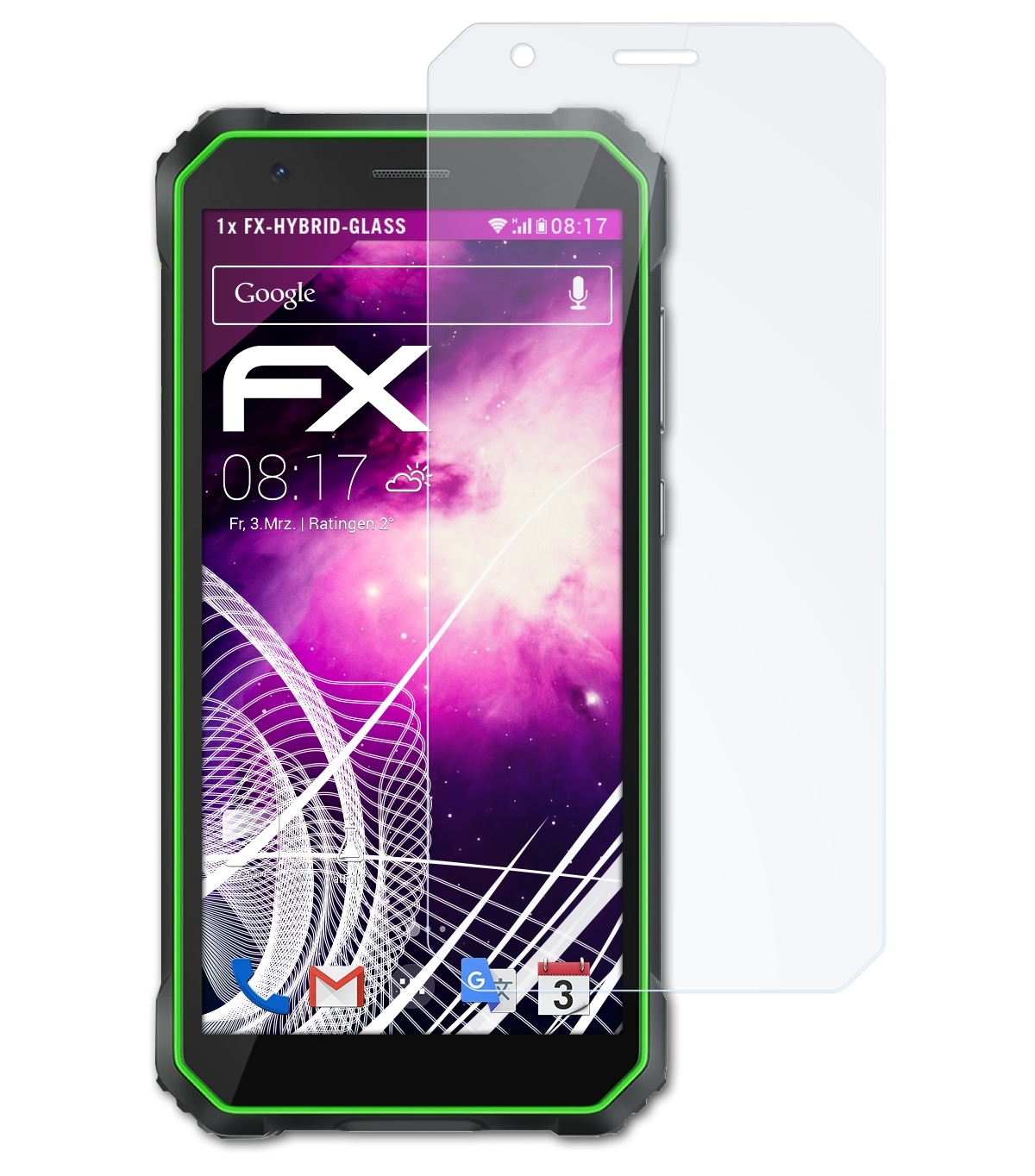 ATFOLIX FX-Hybrid-Glass Schutzglas(für Oscal S60)