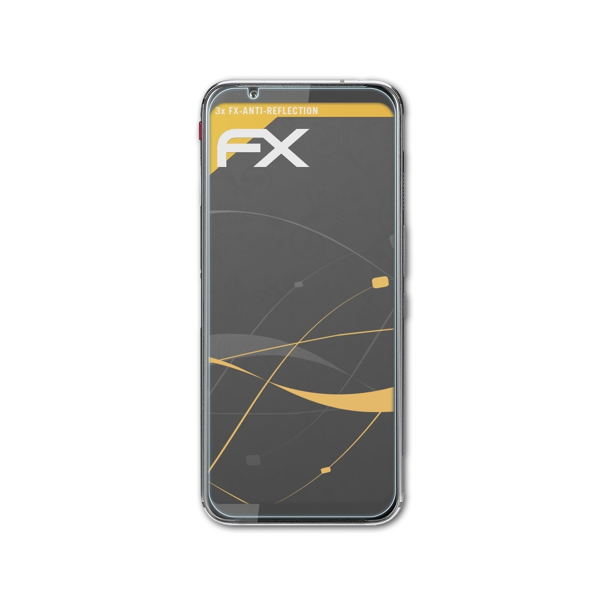 Magic FX-Antireflex 3S) 3x ATFOLIX Displayschutz(für Red Nubia