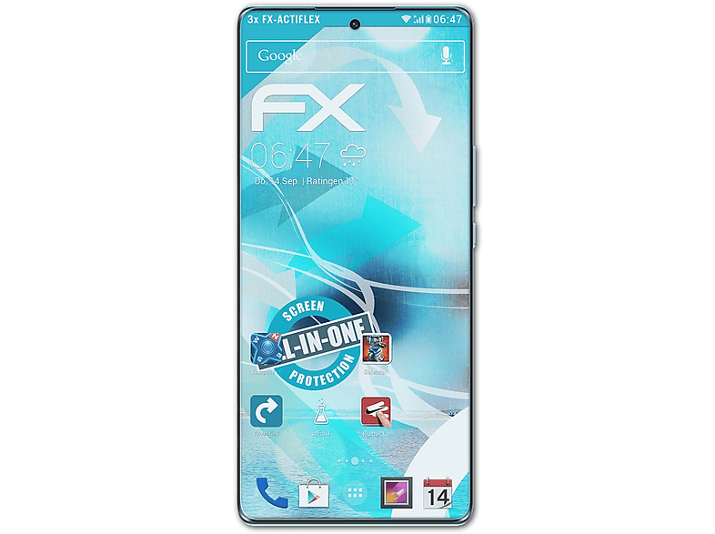 Honor X9a) 3x Displayschutz(für ATFOLIX FX-ActiFleX