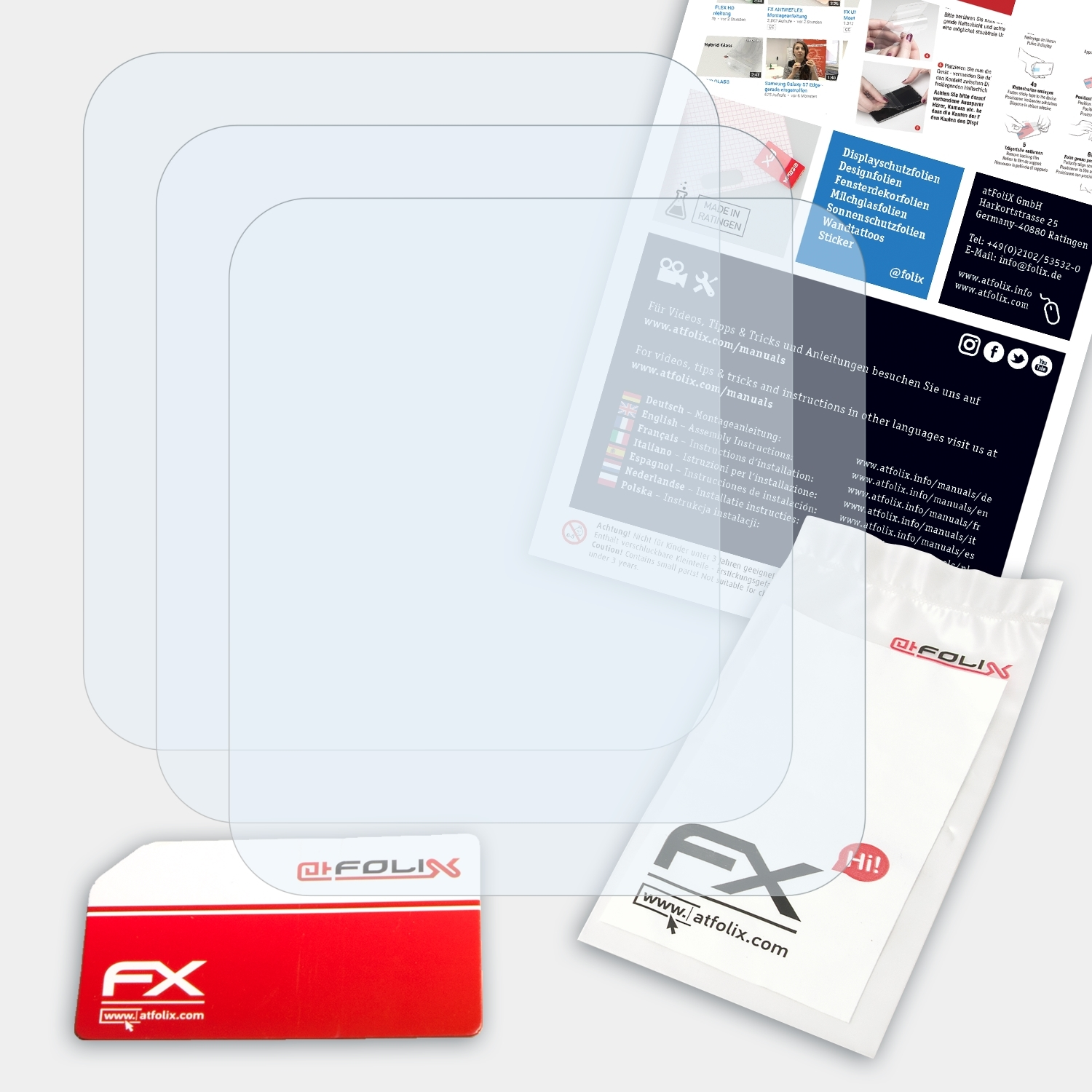 ATFOLIX 3x FX-Clear Displayschutz(für DJI Mini) RS 3