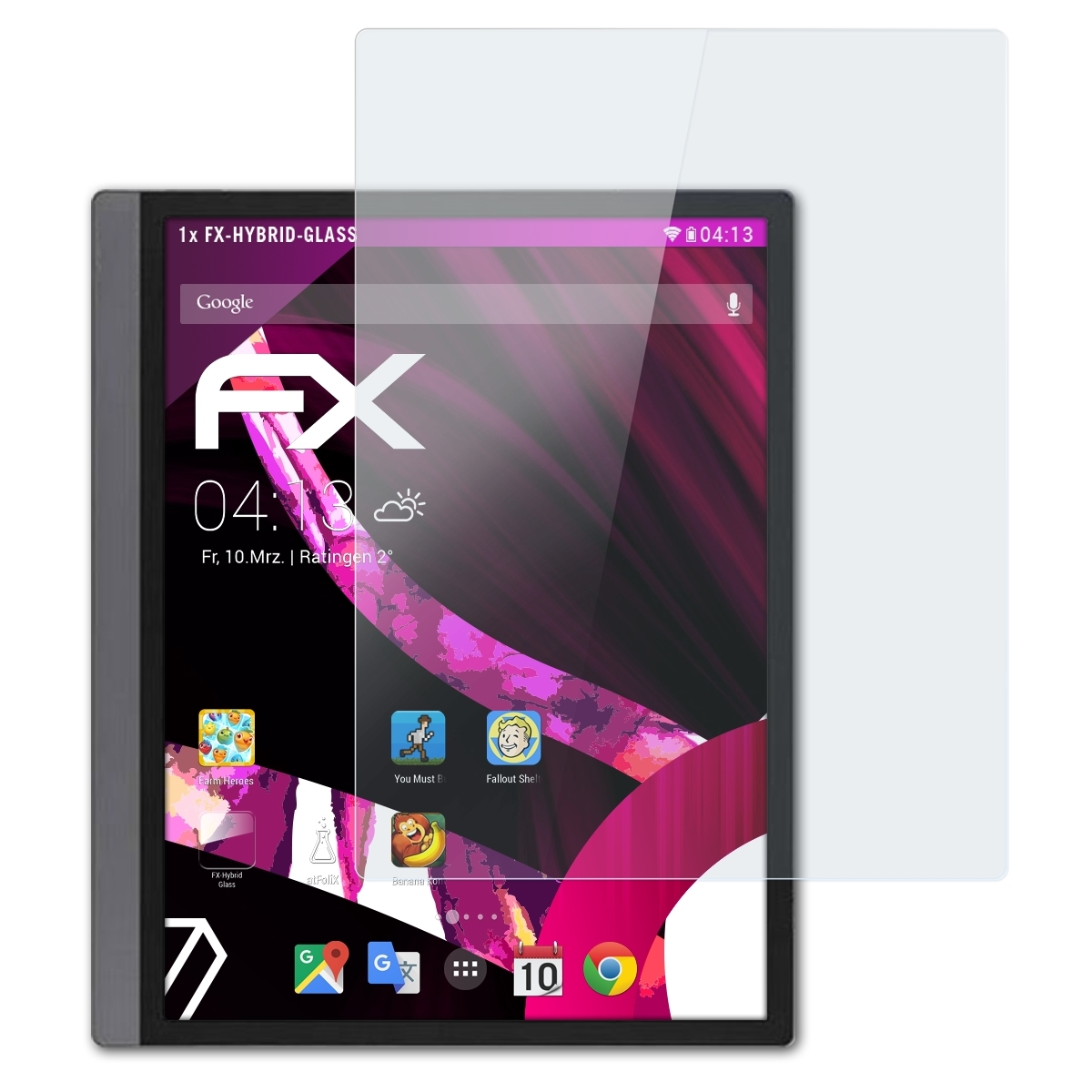 ATFOLIX FX-Hybrid-Glass Tab BOOX Ultra) Schutzglas(für