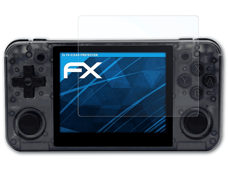 ATFOLIX 3x FX-Clear Displayschutz(für / RG350P) Anbernic RG350