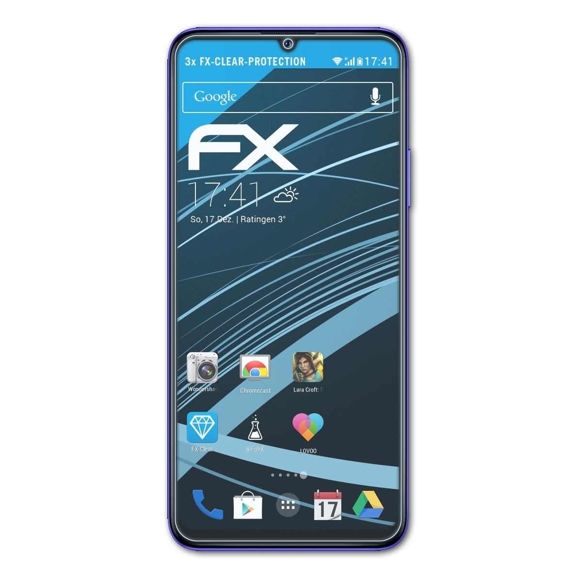 ATFOLIX 3x FX-Clear Displayschutz(für 10) Wiko