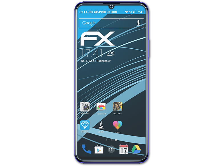 ATFOLIX 3x FX-Clear Displayschutz(für Wiko 10)