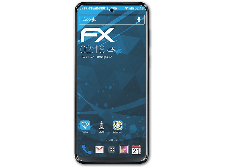 ATFOLIX 3x FX-Clear Displayschutz(für Motorola Moto G23)