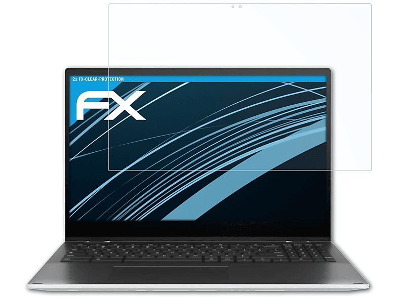 ATFOLIX 2x FX-Clear Displayschutz(für Asus Chromebook Flip CX5 (CX5500))