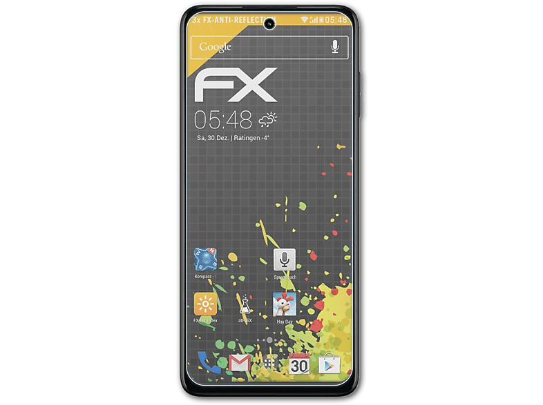 Outlet-Schnäppchen ATFOLIX 3x FX-Antireflex Displayschutz(für Motorola G73 Moto 5G)