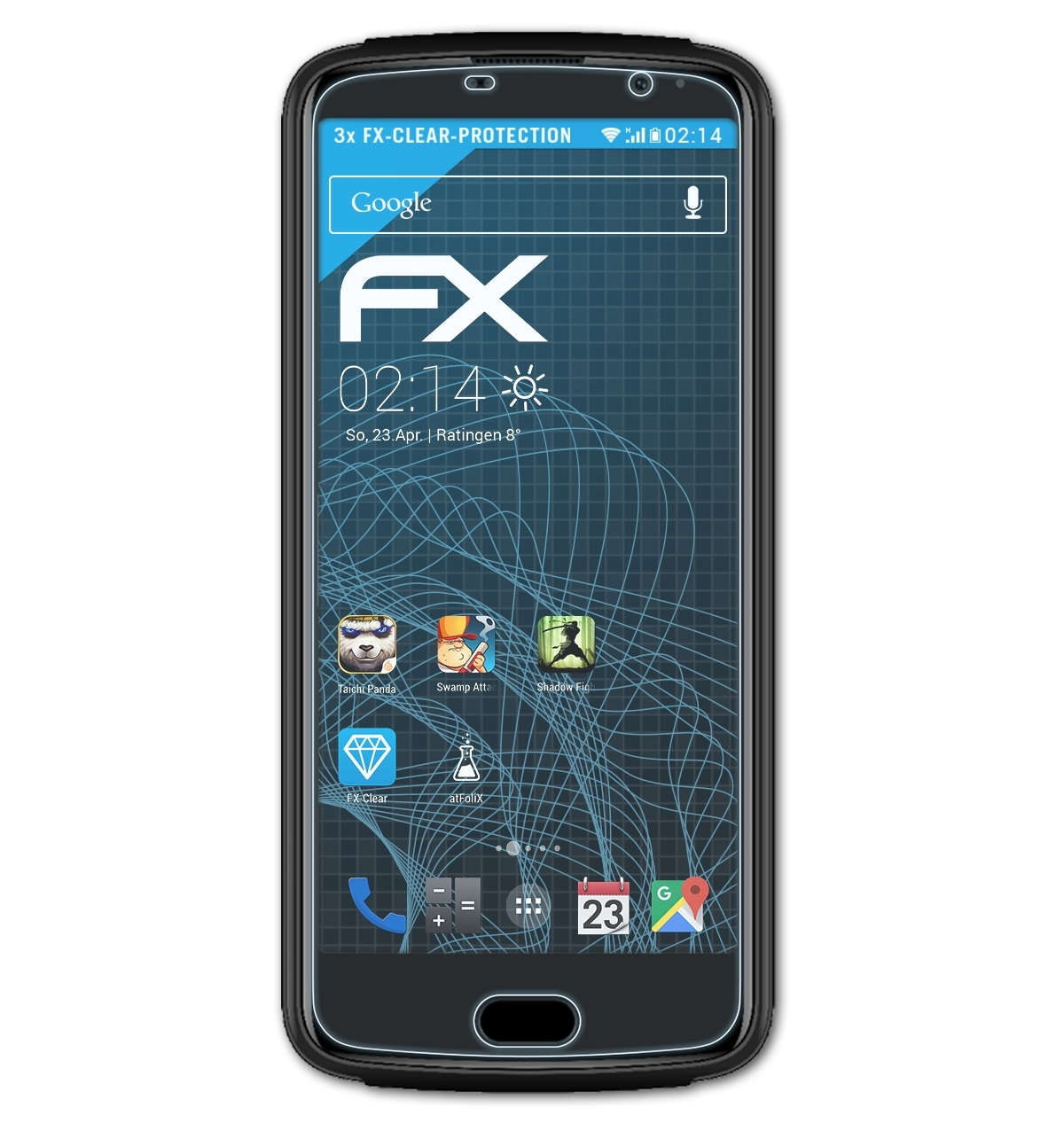 ATFOLIX 3x FX-Clear Displayschutz(für Beafon Lite M7 Premium)